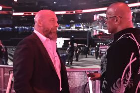 Triple H and The Rock WWE