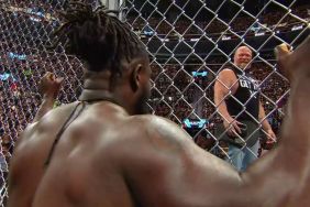 Brock Lesnar and Oba Femi on WWE RAW