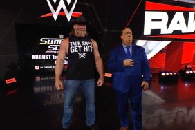 Brock Lesnar and Paul Heyman on WWE RAW