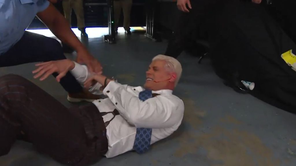 Cody Rhodes Left Bloodied In Brutal Blindside Attack Ahead of WWE RAW Title Match