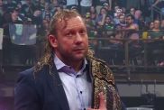 Kenny Omega with AEW World title at Dynamite