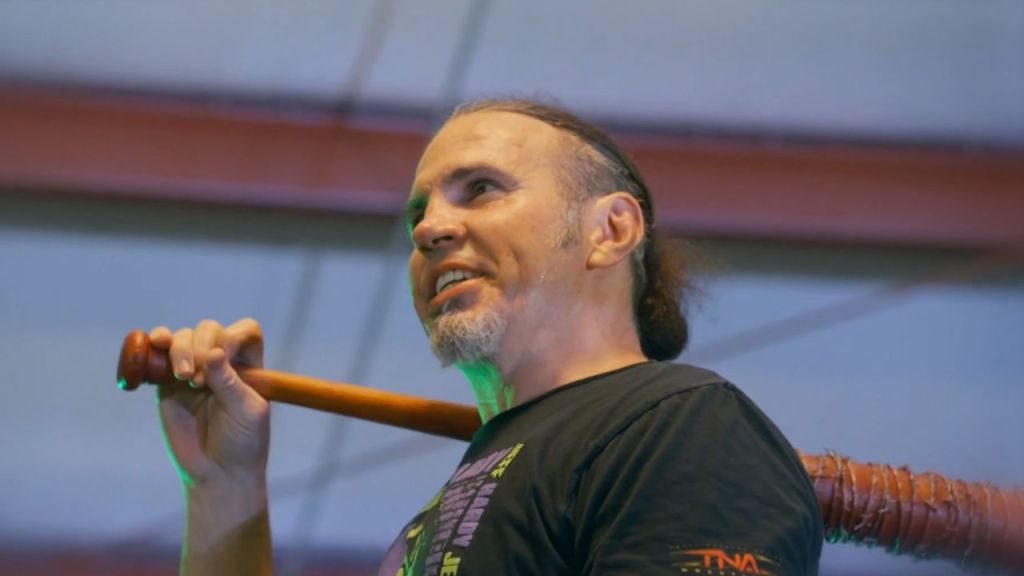 Matt Hardy Channels The Walking Dead’s Negan During Wild TNA Match