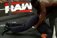 Oba Femi saves WWE extra on RAW