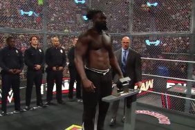 Oba Femi weigh in for WWE SummerSlam on RAW