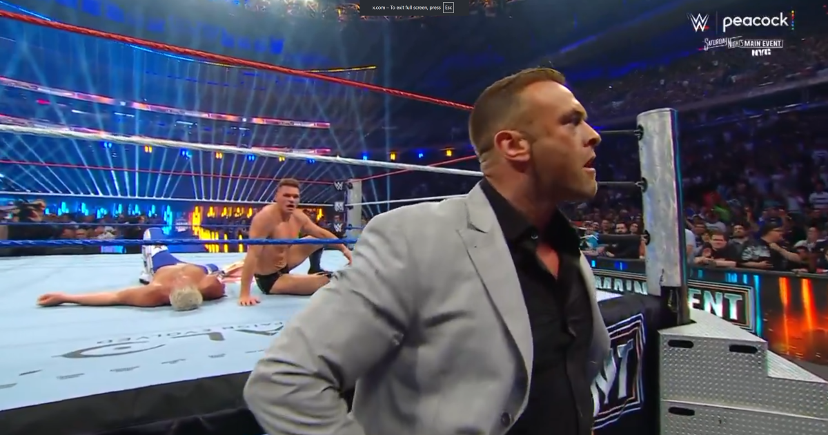 Nick Aldis Interferes in Gunther and Sami Zayn's WWE Saturday Night's Main Event Match
