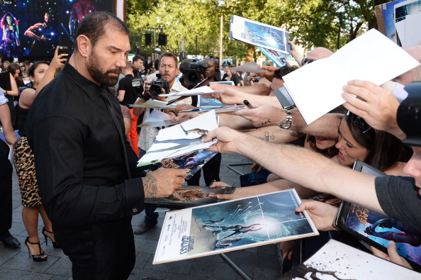 Batista at European Premiere