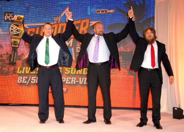 Daniel Bryan, John Cena & Triple H