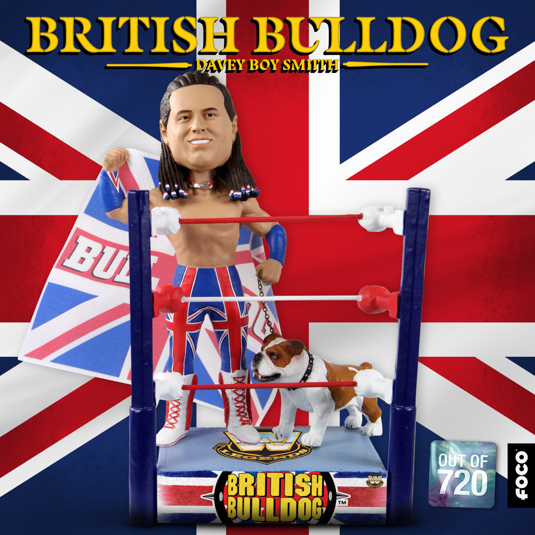 Wwe British Bulldog Bobblehead