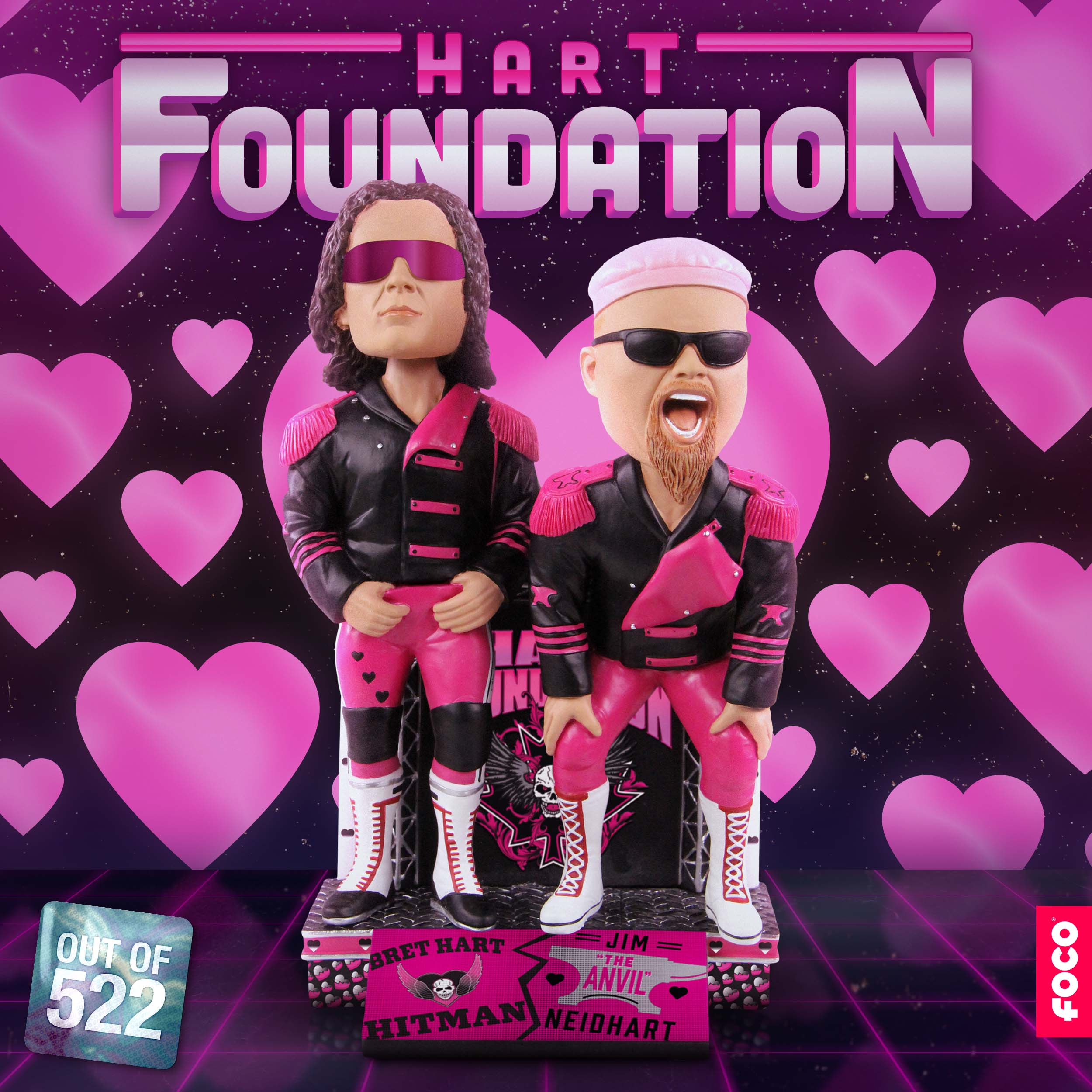 Wwe Hart Foundation Bobbleheads