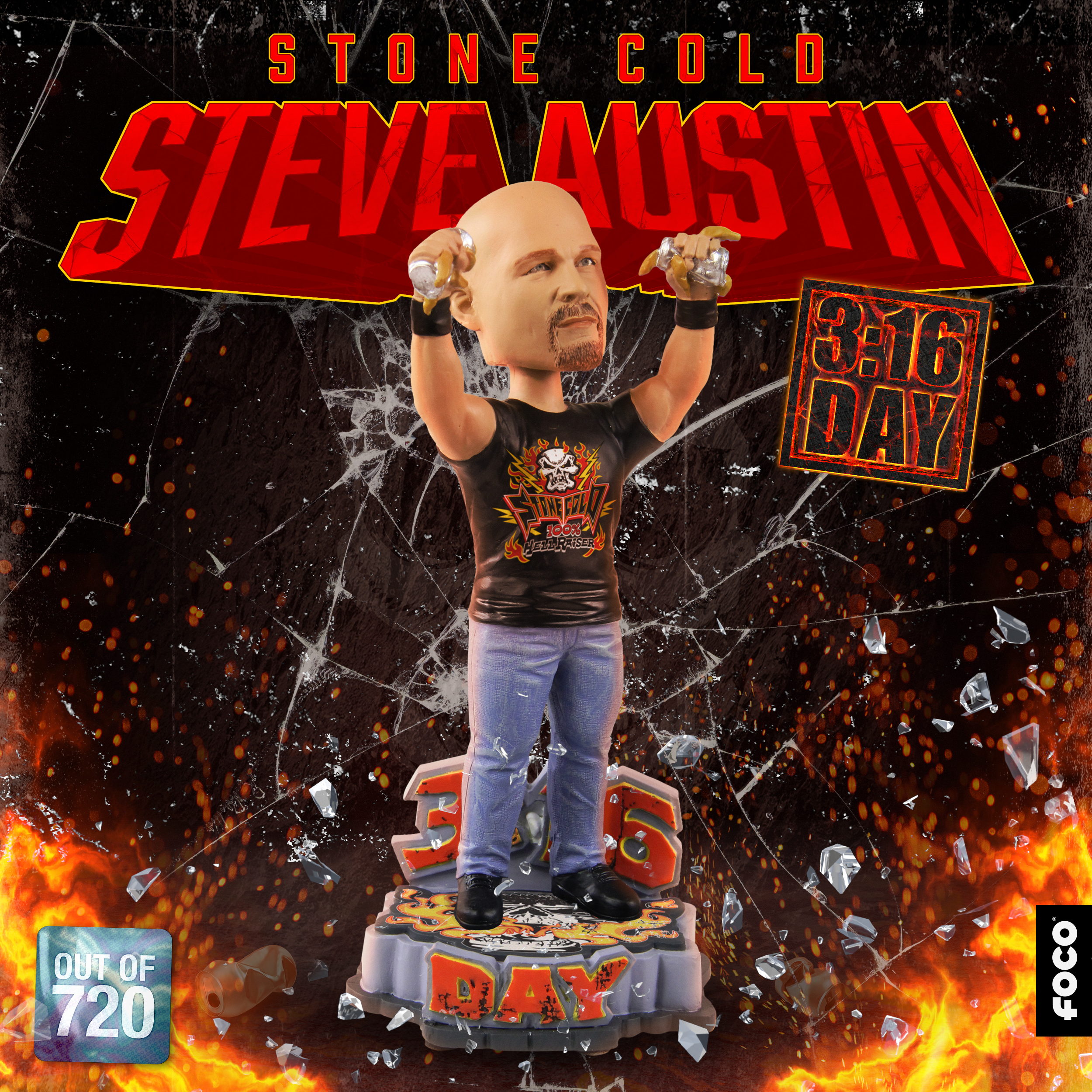 Stone Cold Steve Austin 3 16 Bobblehead