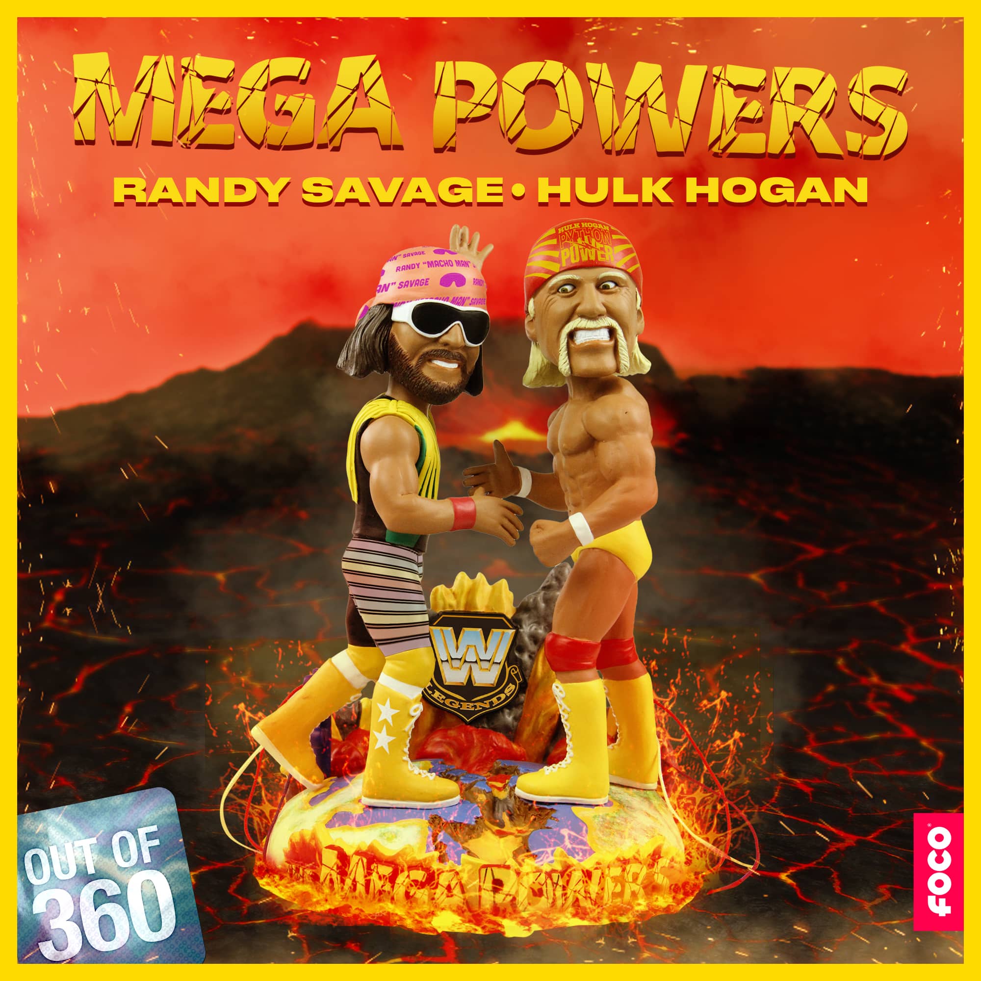 Wwe Mega Poweres Randy Savage Hulk Hogan Bobblehead