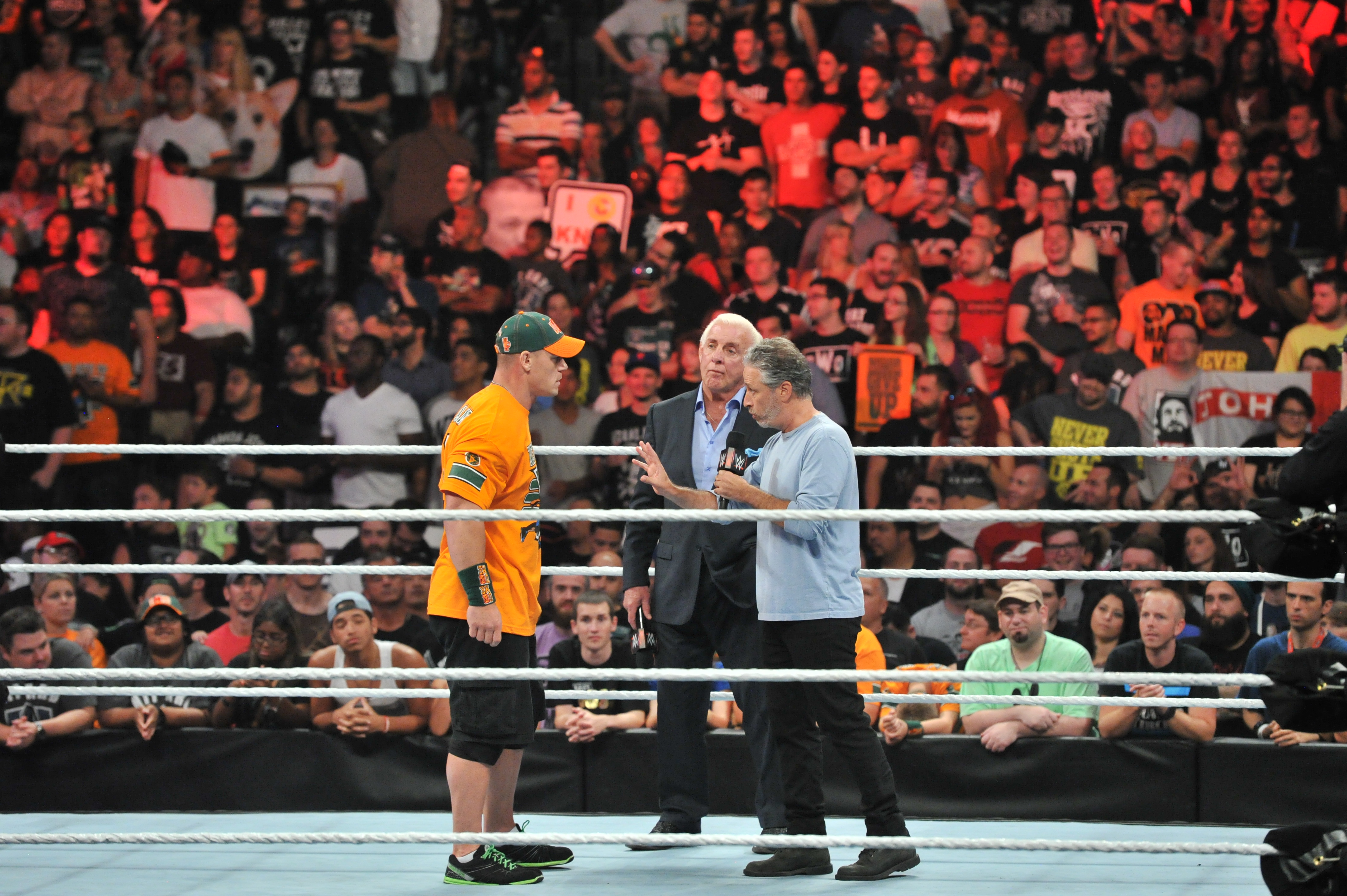 John Cena, Jon Stewart and Ric Flair