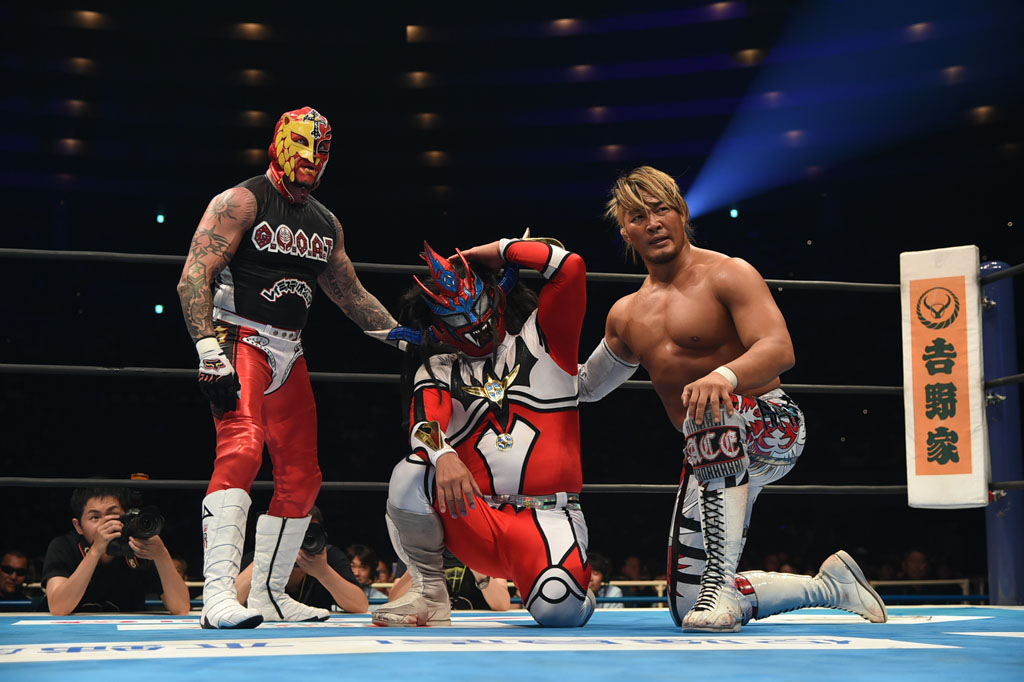 Liger, Mysterio & Tanahashi vs Cody, Page & Scurll