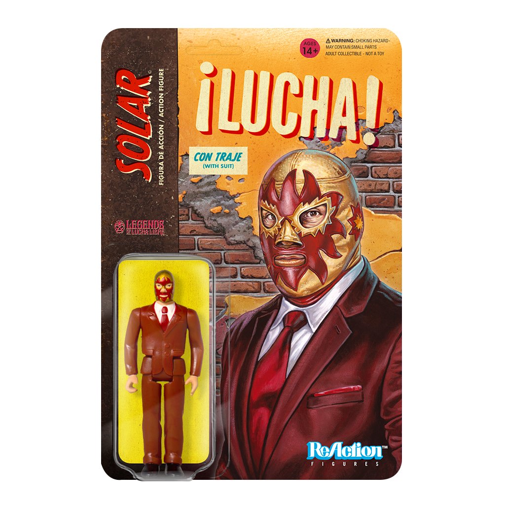 Legends of Lucha Libre Super7 Reaction Solar With Suit Packaged