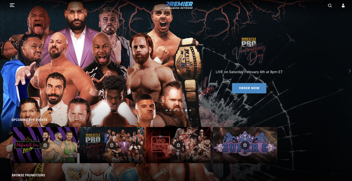 Premier Streaming Network Wrestlepro
