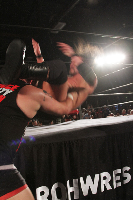 Powerbomb to the Apron