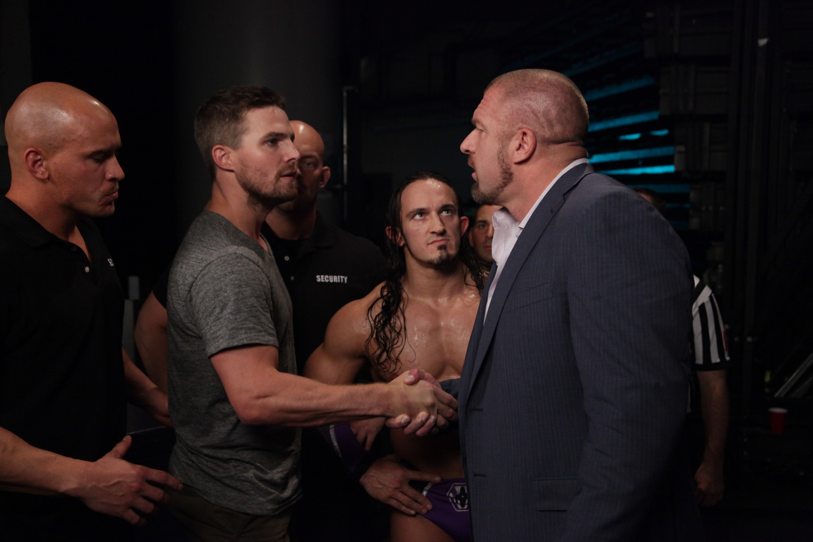 Stephen Amell and Triple H