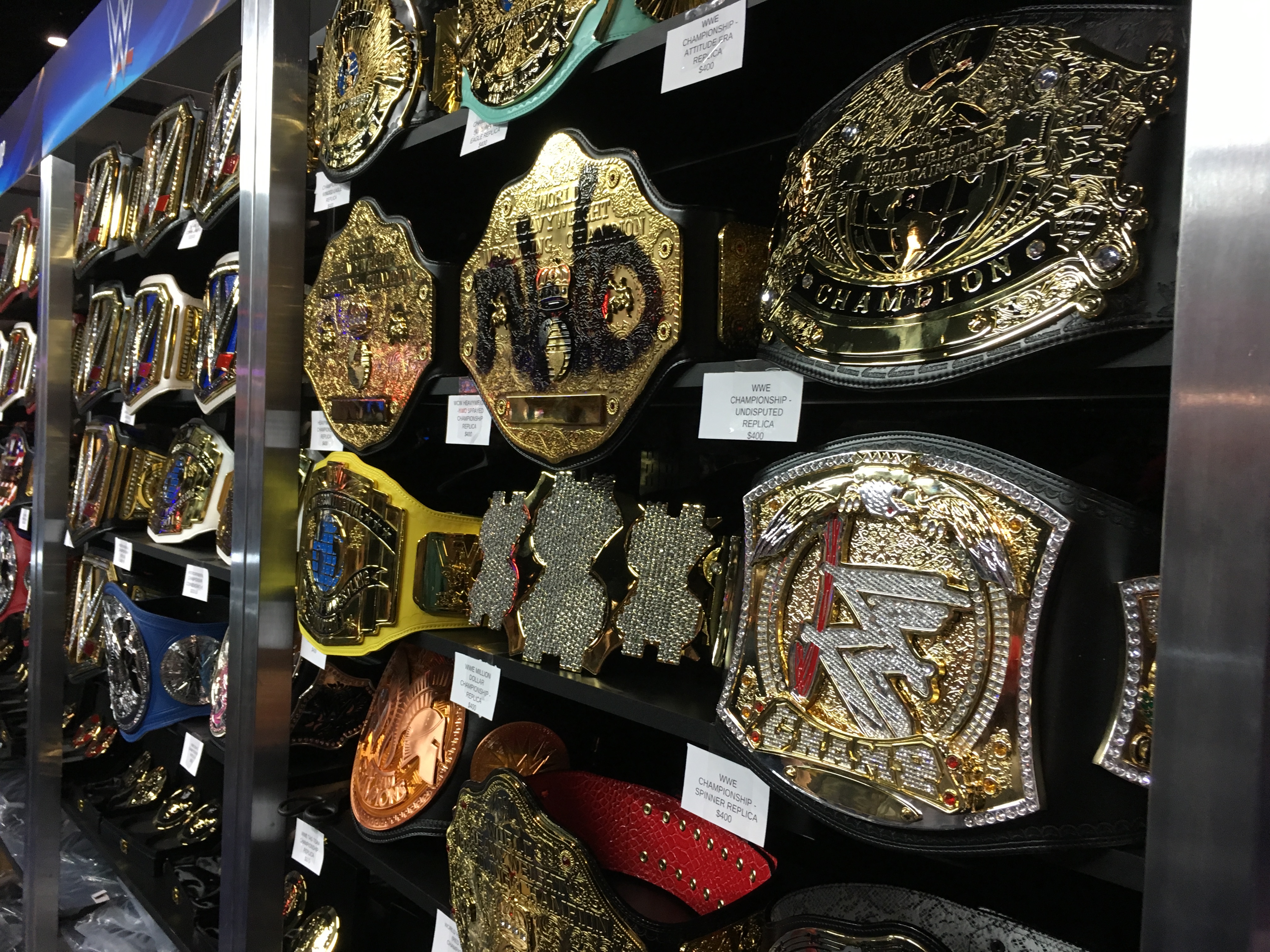 WWE Championships Display