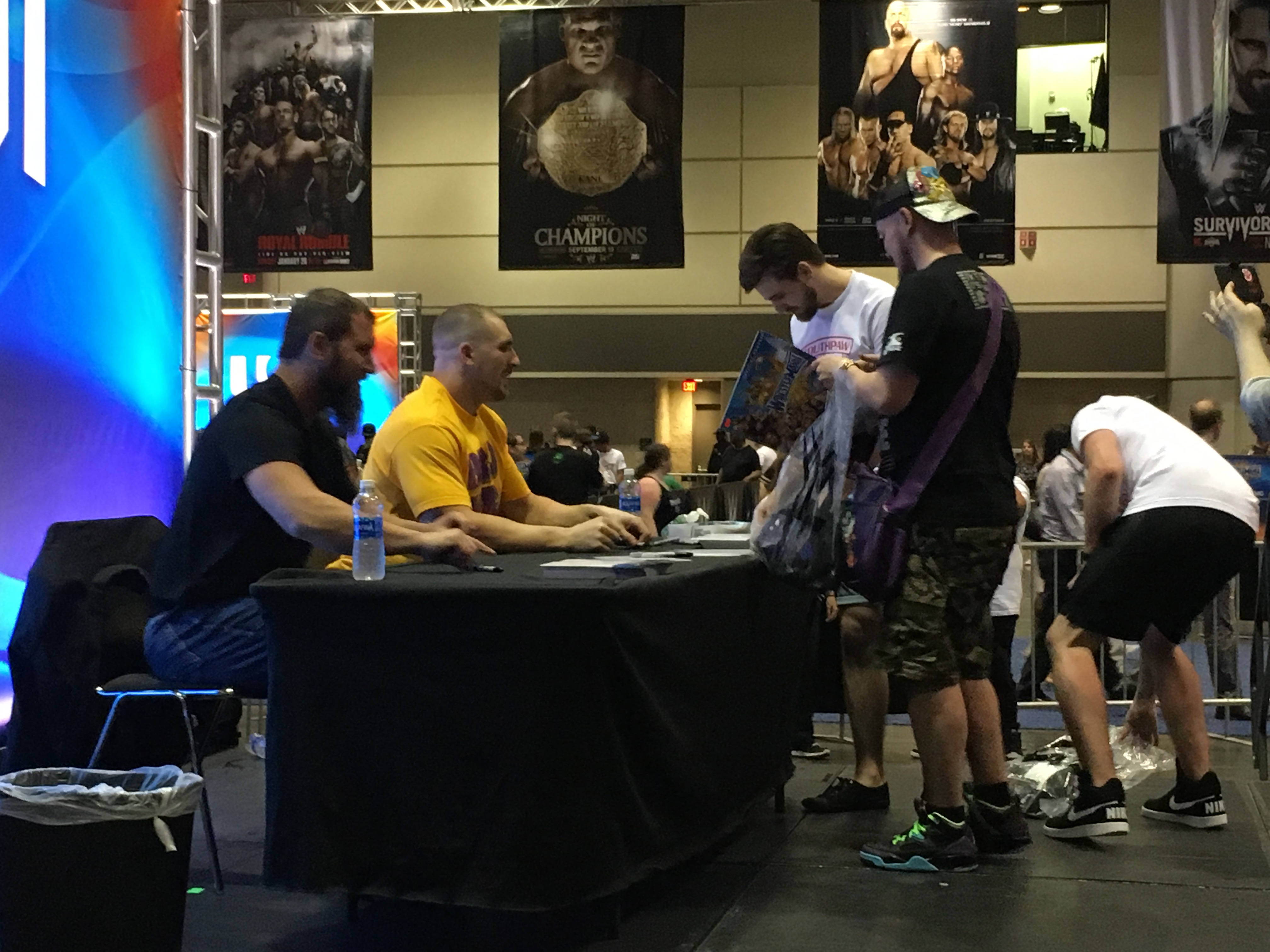 Mojo Rawley, Curt Hawkins & Fans
