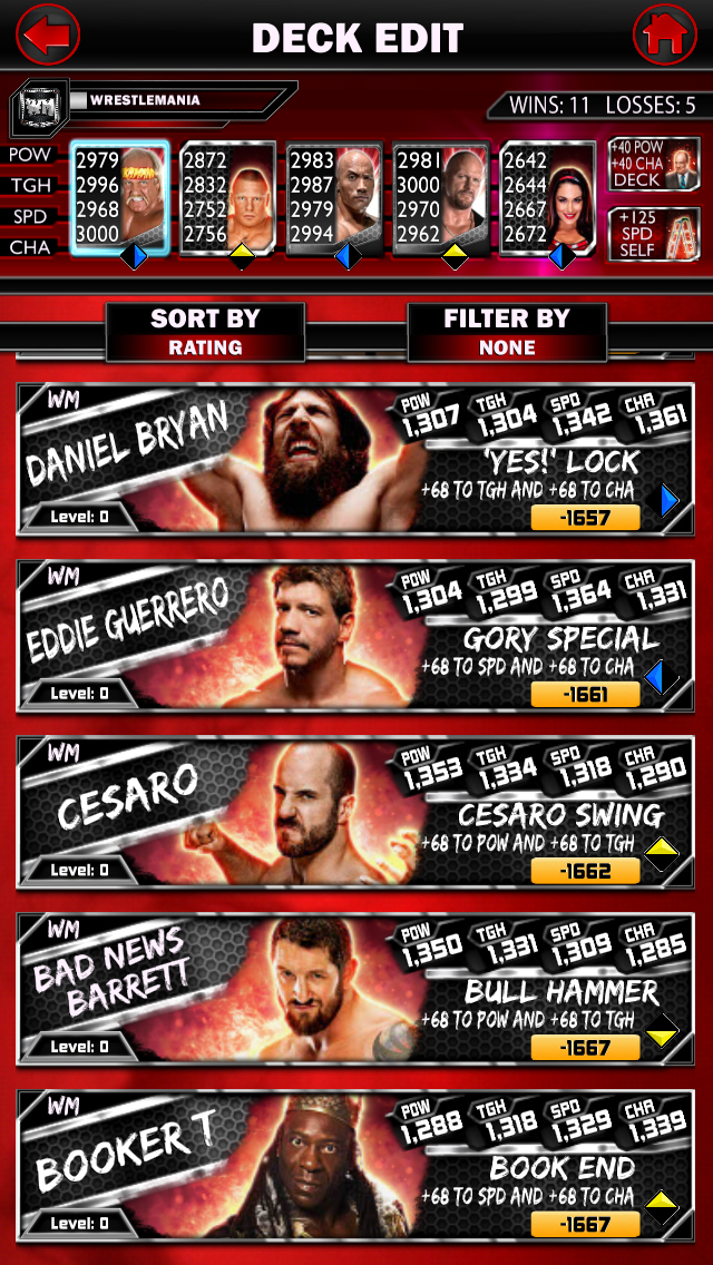 WrestleMania Cards