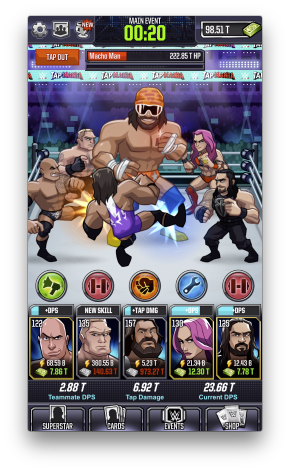 WWE Tap Mania #6
